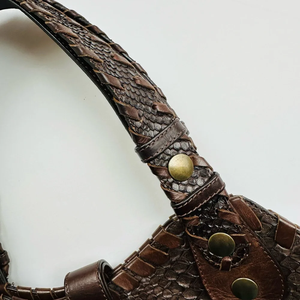 Chloe Brown Python Leather Tote Bag– Rare and Luxe. - Picture 9 of 9